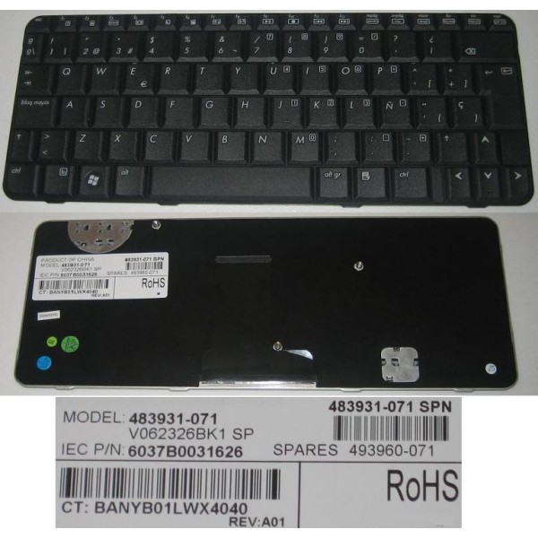 Teclado Español Hp Compaq Cq20 Compaq 2230s