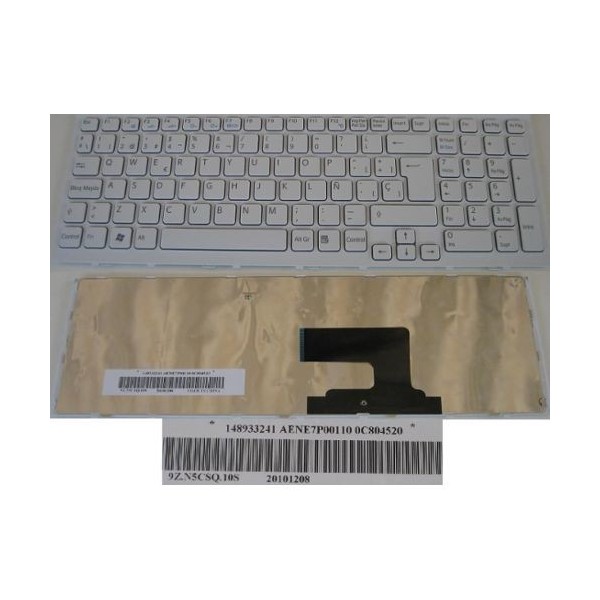 Teclado Sony Vaio VPCEE Series Blanco